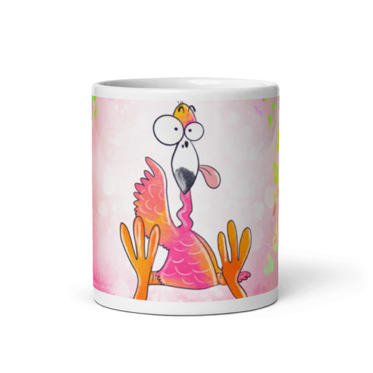 Flamingo sitting Mug 11oz or 15oz
